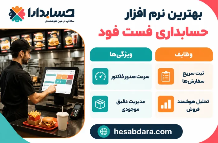 مهم ترین وظایف نرم افزار حسابداری فست فود