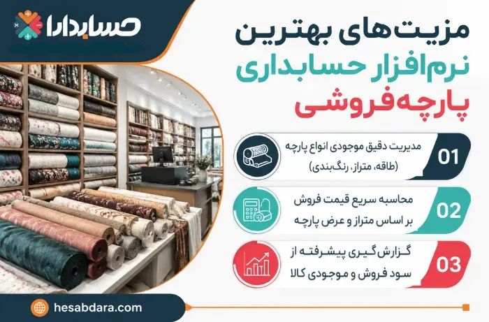 دلایل استفاده از نرم افزار حسابداری پارچه فروشی
