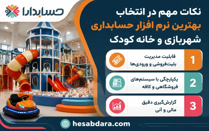 بهترین نرم‌ افزار حسابداری شهربازی و خانه کودک چیست؟